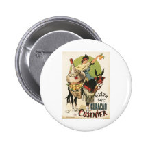 "Extra Sec. Curaçao Cusenier" Liquer advertisement Pinback Button
