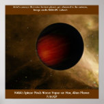 Extra-solar planet found to have water vapour. posters