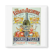 Extrait d'Absinthe Fridge Magnet