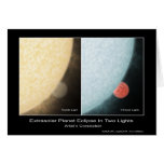 Extrasolar Planet Eclipse in Two Lights – Artist’s Greeting Card