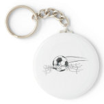 extreme aggressive soccer ball biting net keychains