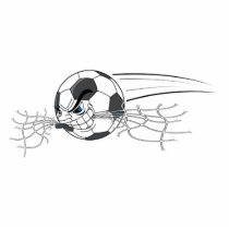 extreme aggressive soccer ball biting net acrylic cut outs