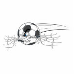 extreme aggressive soccer ball biting net photo sculptures