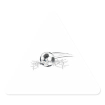 extreme aggressive soccer ball biting net sticker