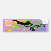 Extreme Biking Bumper Sticker