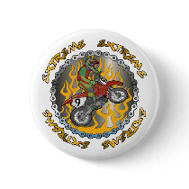 Extreme Dirtbike Pinback Buttons