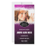 Extreme Grunge Pink Black Graduation Photo Card photo cards