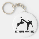 Extreme Hunting Deer Karate Kick Key Chain