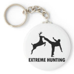 Extreme Hunting Deer Karate Kick keychains