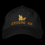 Extreme Koi- Embroidered Hat embroidered hats