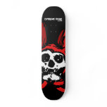 Extreme Punk Rabbit Skull Skateboard