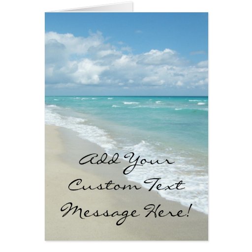 Extreme Relaxation Beach View Greeting Card