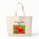 Extreme Sports Mom! Tote bag Red Poppy Flowers