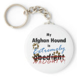 Extremely Naughty Afghan Hound Keychain
