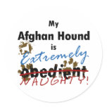 Extremely Naughty Afghan Hound Sticker