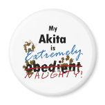 Extremely Naughty Akita magnets