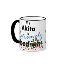 Extremely Naughty Akita Mugs