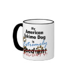 Extremely Naughty American Eskimo Dog mugs