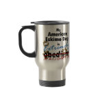 Extremely Naughty American Eskimo Dog mugs