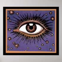 Eye and Stars Poster