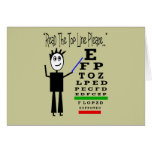 Eye Chart Eye Doctor Design Gifts Card