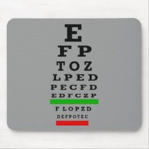 EYE CHART Gifts Mouse Mat
