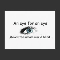 Eye for an eye postcards