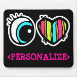 Eye Heart Pictogram, <PERSONALIZE> mousepads