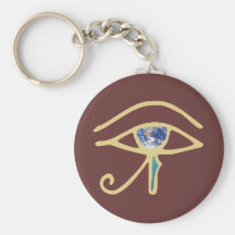 Eye Of Earth gold Keychain