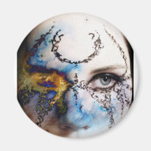 EYE OF FIRE REFRIGERATOR MAGNET