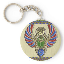 Eye of Horus Scarab Keychain