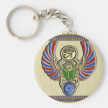 Eye of Horus Scarab Keychain