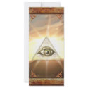 Eye of Providence Sunburst Rackcard
