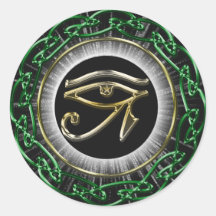 Eye Of Ra Round Sticker