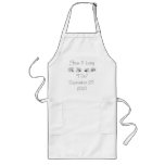 Eye Shadow Personalised Wedding aprons