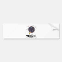 Eye Think (I Think Anatomical Eye Humour) Bumper Sticker
