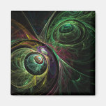 Eye to Eye Abstract Art Square Magnet
