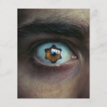 Eye with Star Shaped Iris Flyer Design