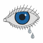 Eye with Tears embroidered shirts