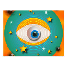 Eyeball Abstract Post Cards