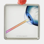 Eyeball Line of Vision Christmas Ornaments