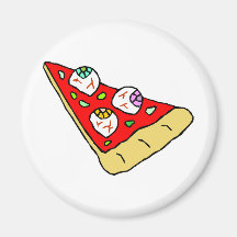 Eyeball Pizza Refrigerator Magnet