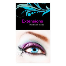 Eyelash Extensions Business Card Template