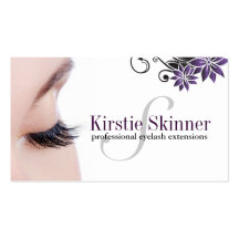 Eyelash Extensions Business Cards