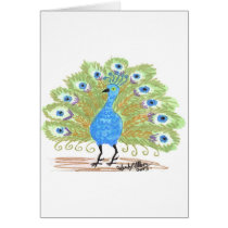 Eyes of India Peacock by Wendy C. Allen