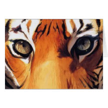 "Eyes of the Tiger" Paul Jackson Watercolor Card