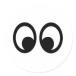 Eyes Round Sticker