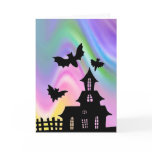 EZ Doodle art lesson Halloween Haunted House Card