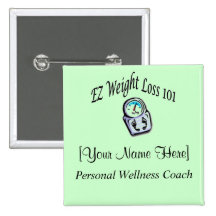 EZ Weight Loss 101 - Name Badge Button