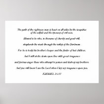 Ezekiel 25:17 Poster